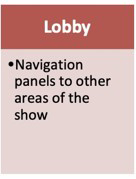 Features of Virtual Event-lobby